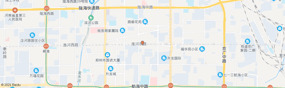 郑州淮河路淮北街站_公交站地图_郑州公交_妙搜公交查询2024