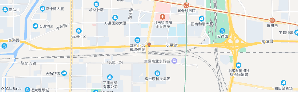 郑州陇海路东风南路_公交站地图_郑州公交_妙搜公交查询2024