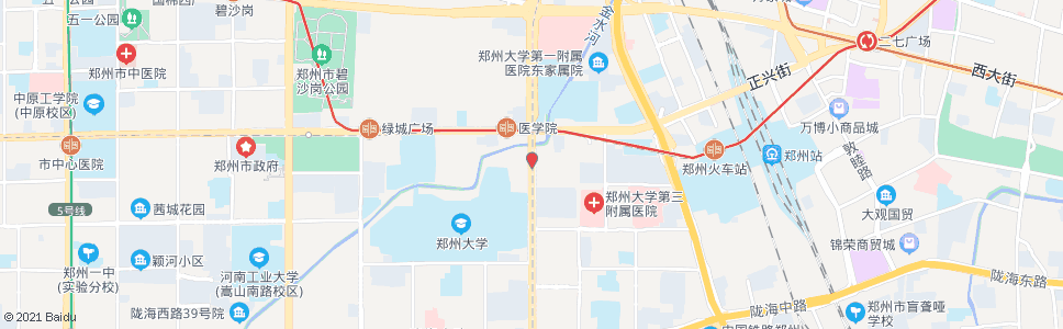 郑州大学路中原路_公交站地图_郑州公交_妙搜公交查询2024