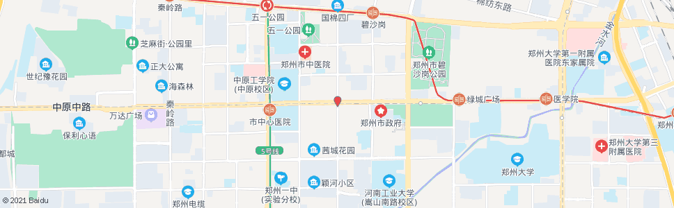 郑州工人路中原路北_公交站地图_郑州公交_妙搜公交查询2024