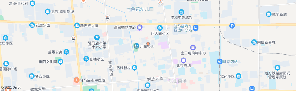 驻马店地税局(菜园街)_公交站地图_驻马店公交_妙搜公交查询2024