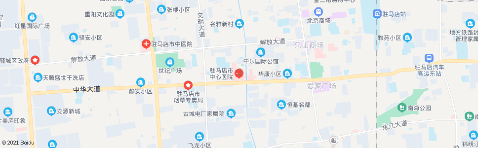 驻马店市中心人民医院_公交站地图_驻马店公交_妙搜公交查询2024