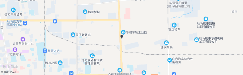 驻马店中集华骏车辆有限公司_公交站地图_驻马店公交_妙搜公交查询2024