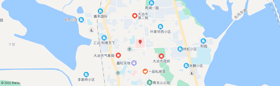 黄石大冶人民医院(新冶大道)_公交站地图_黄石公交_妙搜公交查询2024