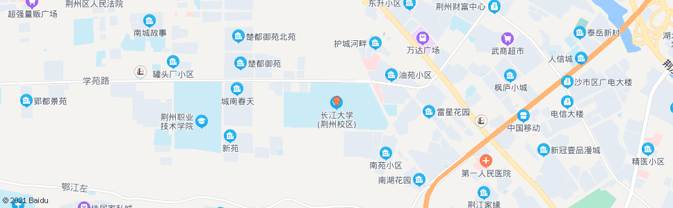 荆州长江大学城南区_公交站地图_荆州公交_妙搜公交查询2024