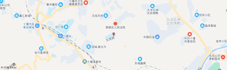 十堰重庆路小学_公交站地图_十堰公交_妙搜公交查询2024