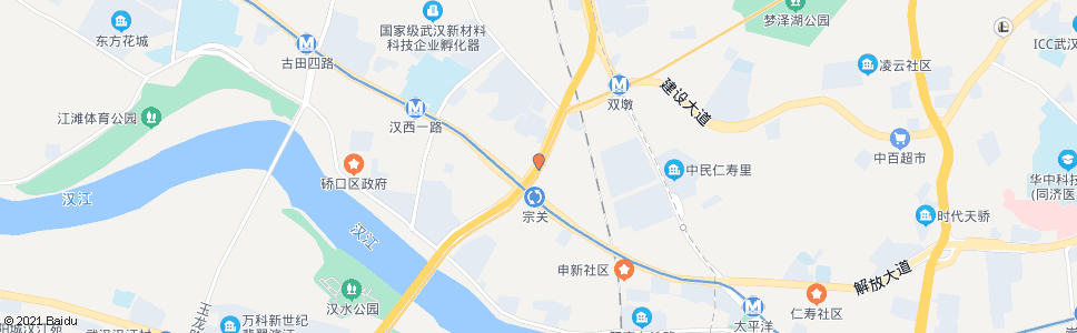 武汉建设大道新合村_公交站地图_武汉公交_妙搜公交查询2024