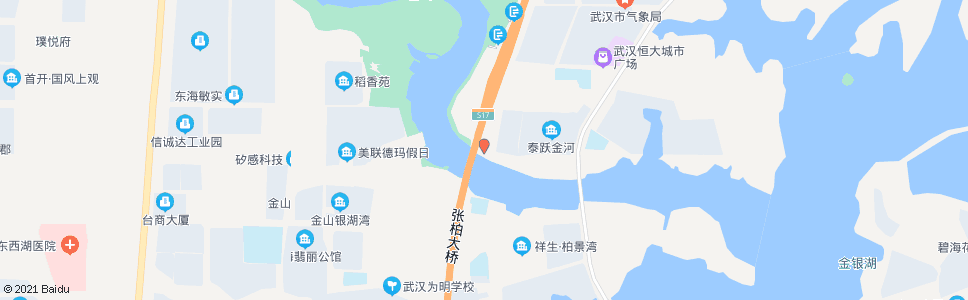 武汉三店大道张柏路_公交站地图_武汉公交_妙搜公交查询2024