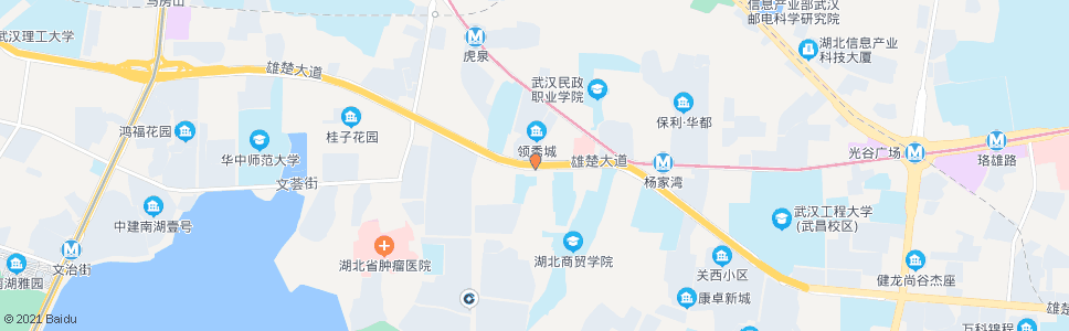 武汉雄楚大道brt省荣军医院站_公交站地图_武汉公交_妙搜公交查询2024