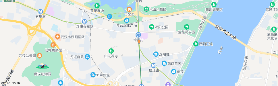 武汉鹦鹉大道地铁名钟家村站_公交站地图_武汉公交_妙搜公交查询2024