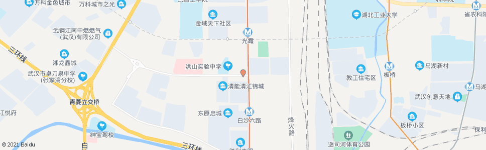 武汉白沙四路烽胜路_公交站地图_武汉公交_妙搜公交查询2024