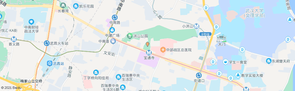 武汉武珞路地铁宝通寺站(招呼站)_公交站地图_武汉公交_妙搜公交查询2024