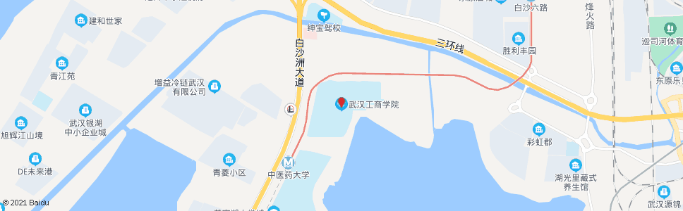 武汉白沙洲大道长江工商学院_公交站地图_武汉公交_妙搜公交查询2024