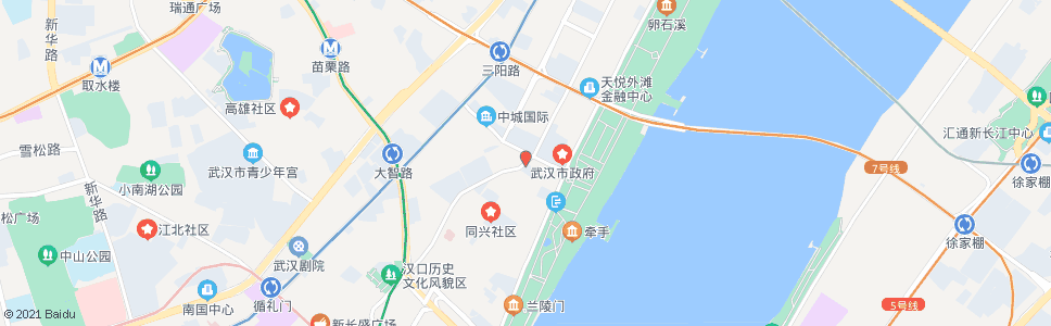 武汉胜利街一元路_公交站地图_武汉公交_妙搜公交查询2024