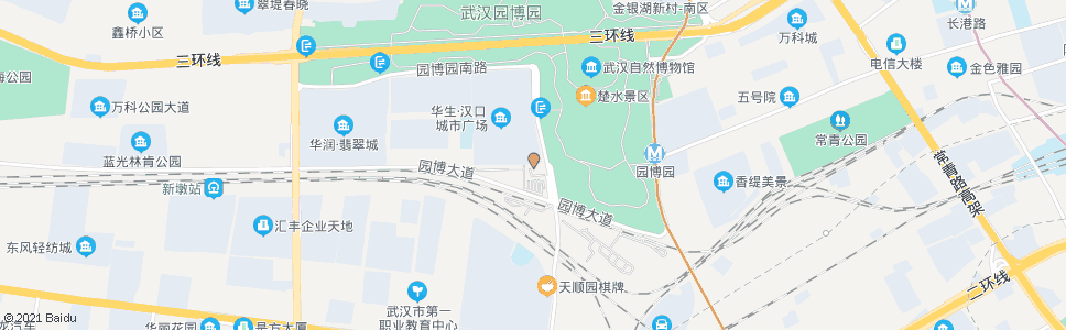 武汉紫华路园博园南门_公交站地图_武汉公交_妙搜公交查询2024