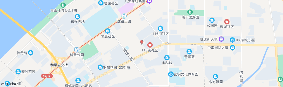 武汉建设二路118街_公交站地图_武汉公交_妙搜公交查询2024