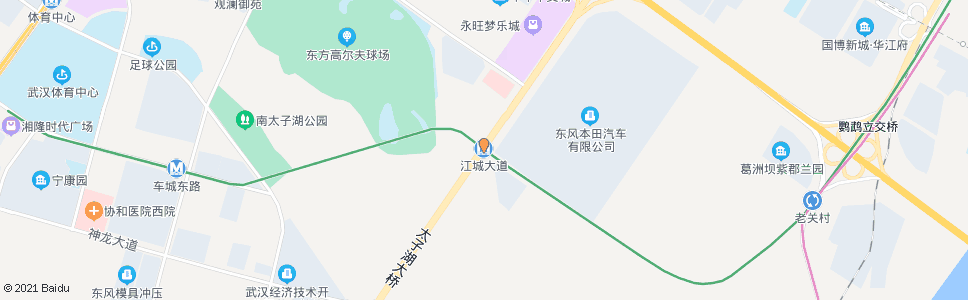 武汉江城大道地铁江城大道站_公交站地图_武汉公交_妙搜公交查询2024