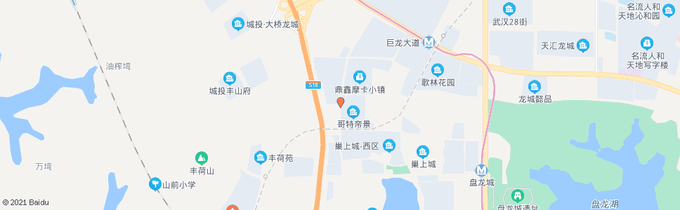 武汉露甲山路哥特帝景_公交站地图_武汉公交_妙搜公交查询2024