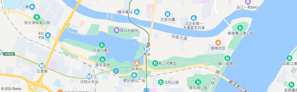 武汉鹦鹉大道地铁琴台站_公交站地图_武汉公交_妙搜公交查询2024