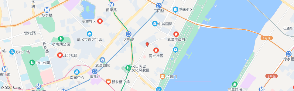 武汉中山大道黄兴路_公交站地图_武汉公交_妙搜公交查询2024