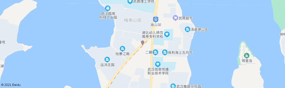 武汉阳光大道庙山新村_公交站地图_武汉公交_妙搜公交查询2024