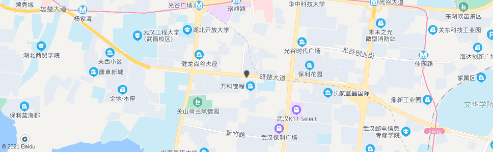 武汉雄楚大道BRT珞雄路站_公交站地图_武汉公交_妙搜公交查询2024