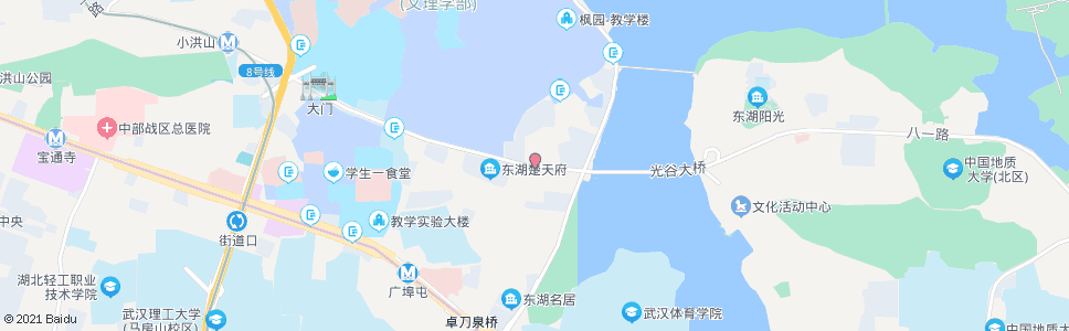 武汉八一路东湖村_公交站地图_武汉公交_妙搜公交查询2024