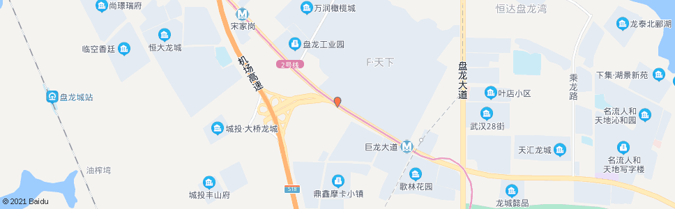 武汉巨龙大道露甲山路_公交站地图_武汉公交_妙搜公交查询2024