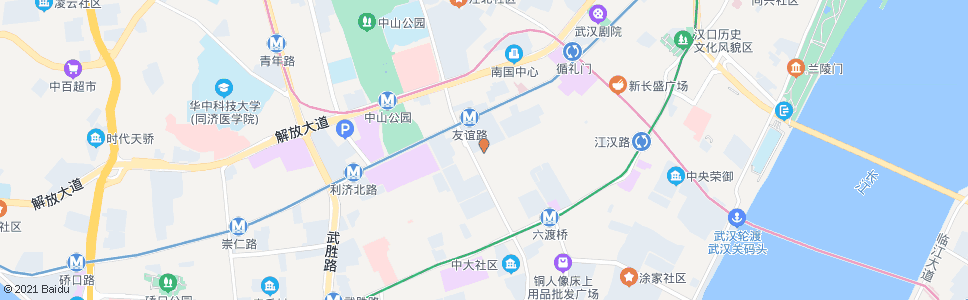 武汉自治街友谊路_公交站地图_武汉公交_妙搜公交查询2024