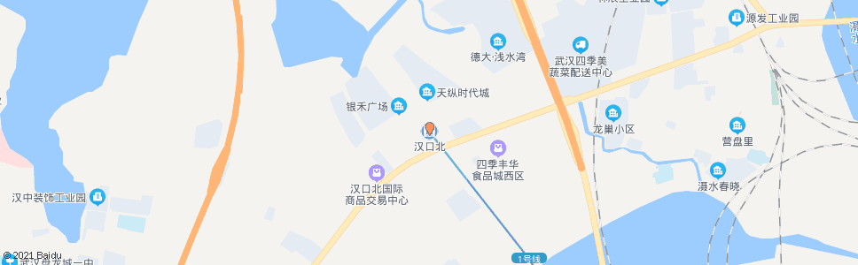 武汉汉口北大道轨道1号线汉口北站_公交站地图_武汉公交_妙搜公交查询2024