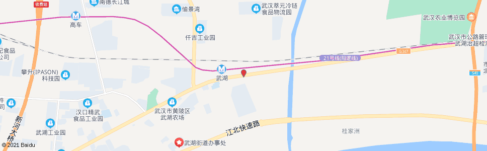 武汉汉施公路滨湖桥_公交站地图_武汉公交_妙搜公交查询2024