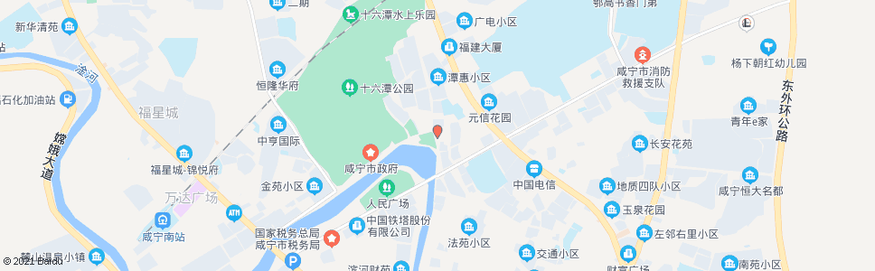 咸宁市建委宿舍_公交站地图_咸宁公交_妙搜公交查询2024