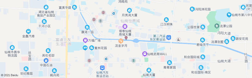 仙桃东桥_公交站地图_仙桃公交_妙搜公交查询2024