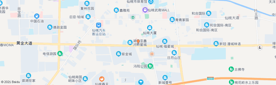 仙桃脑血管病医院_公交站地图_仙桃公交_妙搜公交查询2024