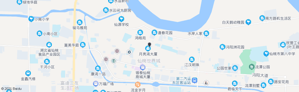 仙桃工业园文化宫_公交站地图_仙桃公交_妙搜公交查询2024