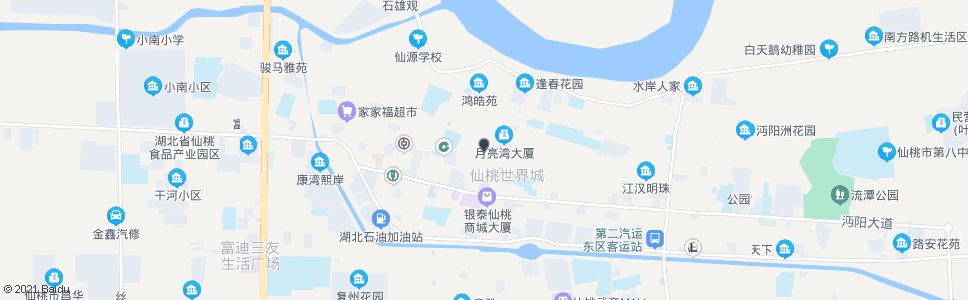 仙桃商城北门_公交站地图_仙桃公交_妙搜公交查询2024