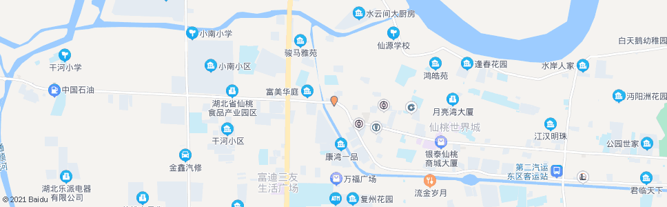 仙桃西桥_公交站地图_仙桃公交_妙搜公交查询2024