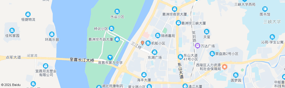 宜昌三江小学_公交站地图_宜昌公交_妙搜公交查询2024