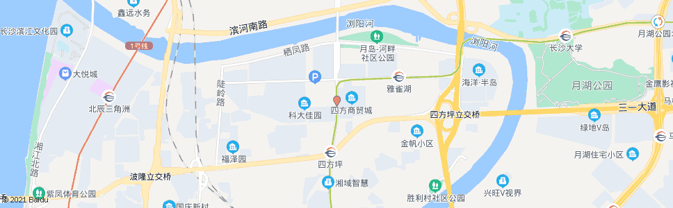 长沙学堂园路口_公交站地图_长沙公交_妙搜公交查询2025