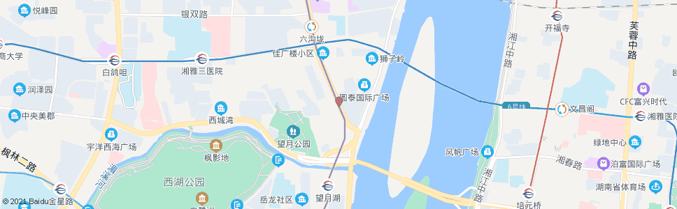 长沙四水厂_公交站地图_长沙公交_妙搜公交查询2024