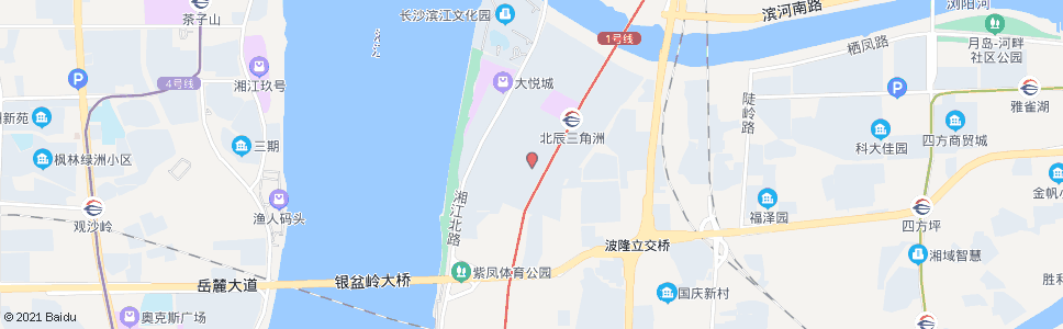 长沙秋月路黄兴北路口_公交站地图_长沙公交_妙搜公交查询2024