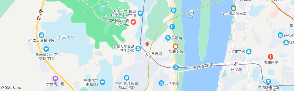 长沙科教新村_公交站地图_长沙公交_妙搜公交查询2025