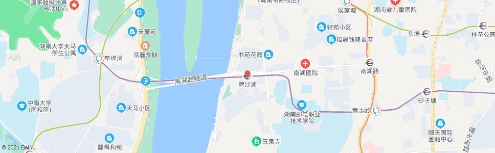 长沙碧沙湖总站_公交站地图_长沙公交_妙搜公交查询2024
