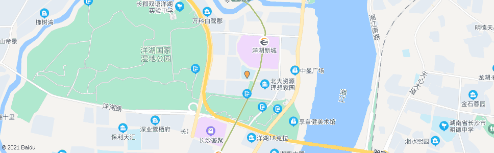 长沙博才洋湖小学_公交站地图_长沙公交_妙搜公交查询2024