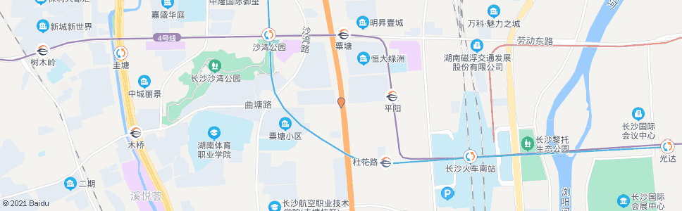 长沙曲塘路_公交站地图_长沙公交_妙搜公交查询2024