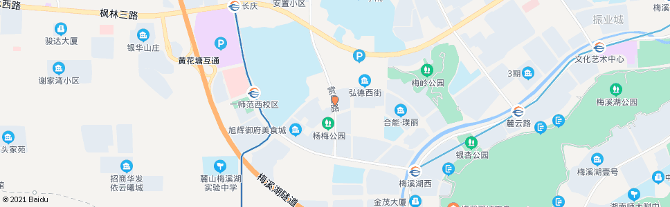 长沙听雨路赏月路口_公交站地图_长沙公交_妙搜公交查询2024