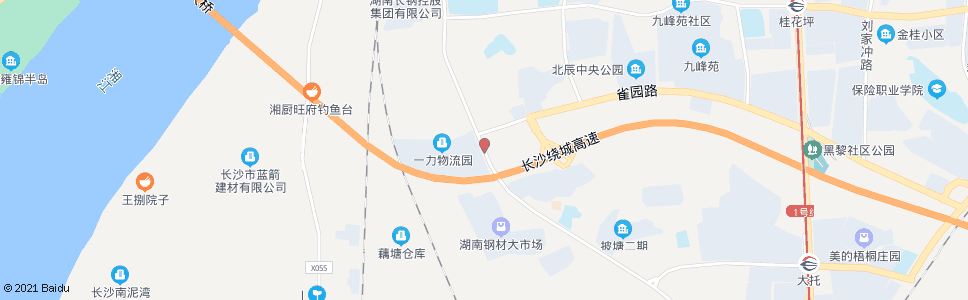 长沙九峰村_公交站地图_长沙公交_妙搜公交查询2024