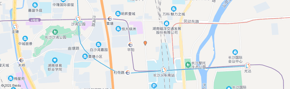 长沙花候路曲塘路口_公交站地图_长沙公交_妙搜公交查询2024