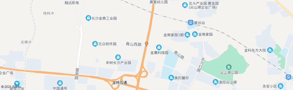 长沙青山路绕城高速路口_公交站地图_长沙公交_妙搜公交查询2024