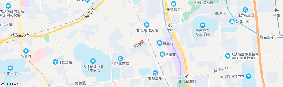 长沙曲塘路树木岭路口_公交站地图_长沙公交_妙搜公交查询2024